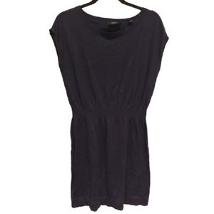 ESPRIT Navy Tunic Sweater Dress Short Sleeve Longline Large